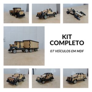 Kit 7 Veículos Doug Brinquedos